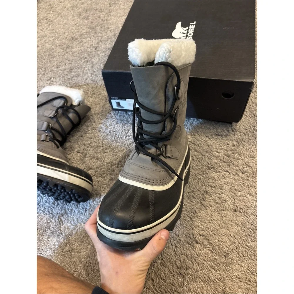 Sorel Caribou Snow Boots Waterproof Lined Women's Sz 8  *WORN ONLY 2x* EUC